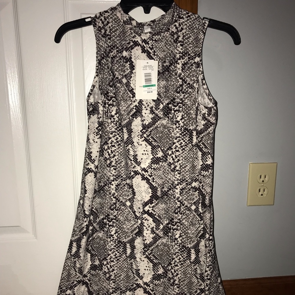 NWT SNAKE PRINT High Neck Dress